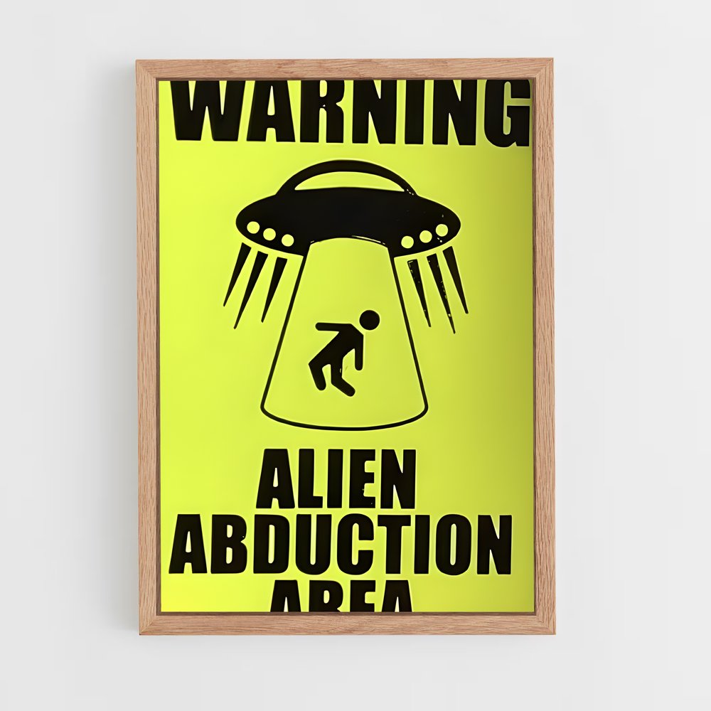 ap-alien abduction-2 cadre Bois clair