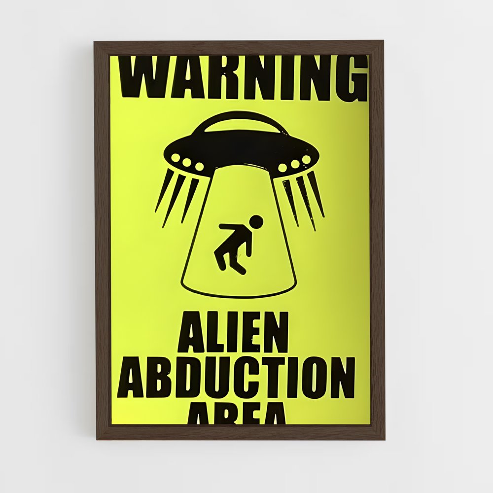 ap-alien abduction-2 cadre Bois foncé