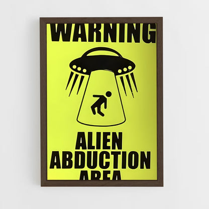 ap-alien abduction-2 cadre Bois foncé