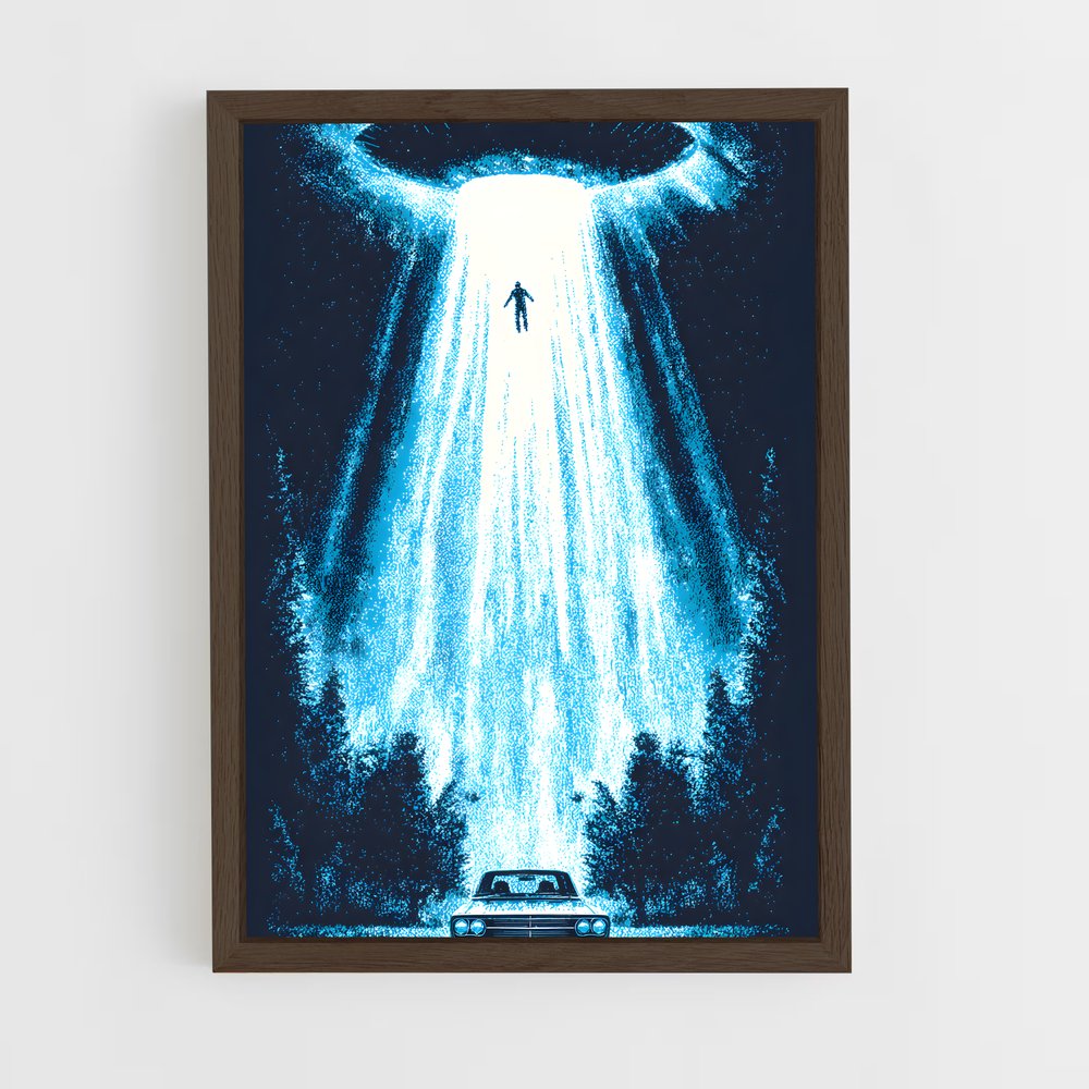 ap-alien abduction-4 cadre Bois foncé