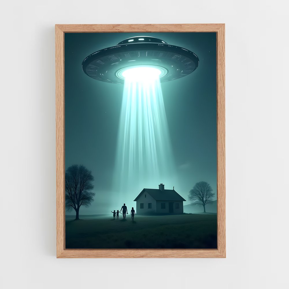ap-alien abduction-8 cadre Bois clair
