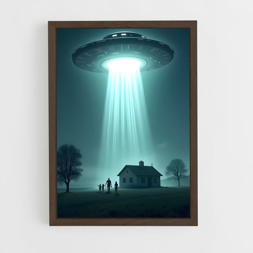 ap-alien abduction-8 cadre Bois foncé