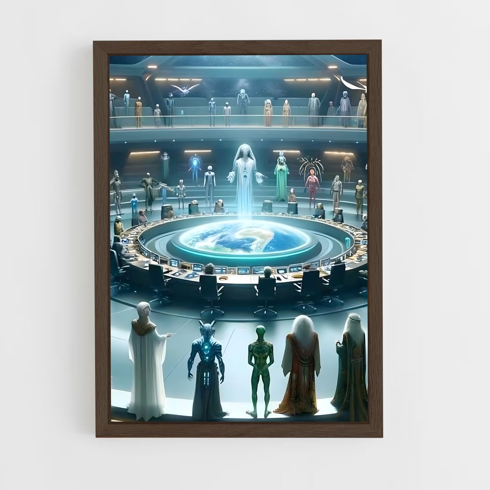 ap-alien civilization-10 cadre Bois foncé