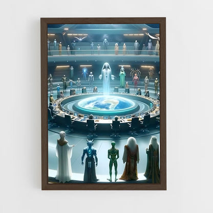 ap-alien civilization-10 cadre Bois foncé