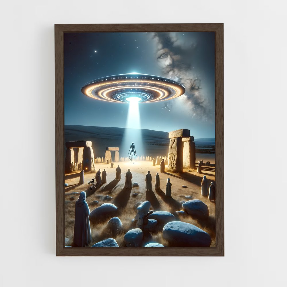 ap-alien civilization-14 cadre Bois foncé