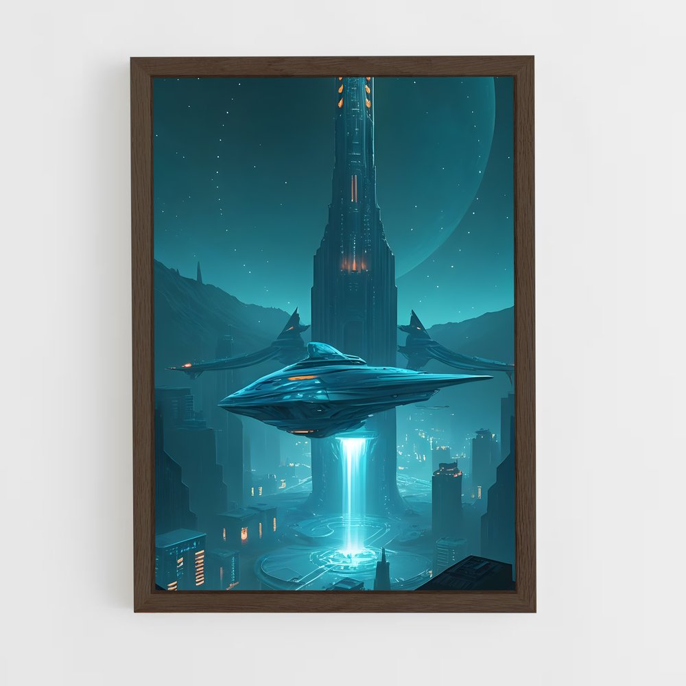 ap-alien civilization-5 cadre Bois foncé