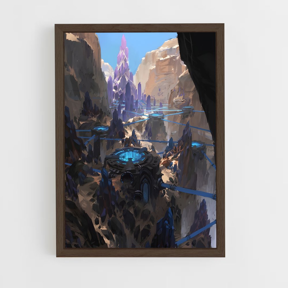 ap-alien civilization-7 cadre Bois foncé
