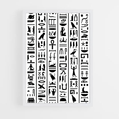 ap-alien hieroglyphs-1 cadre Blanc