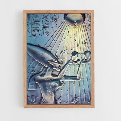 ap-alien hieroglyphs-2 cadre Bois clair