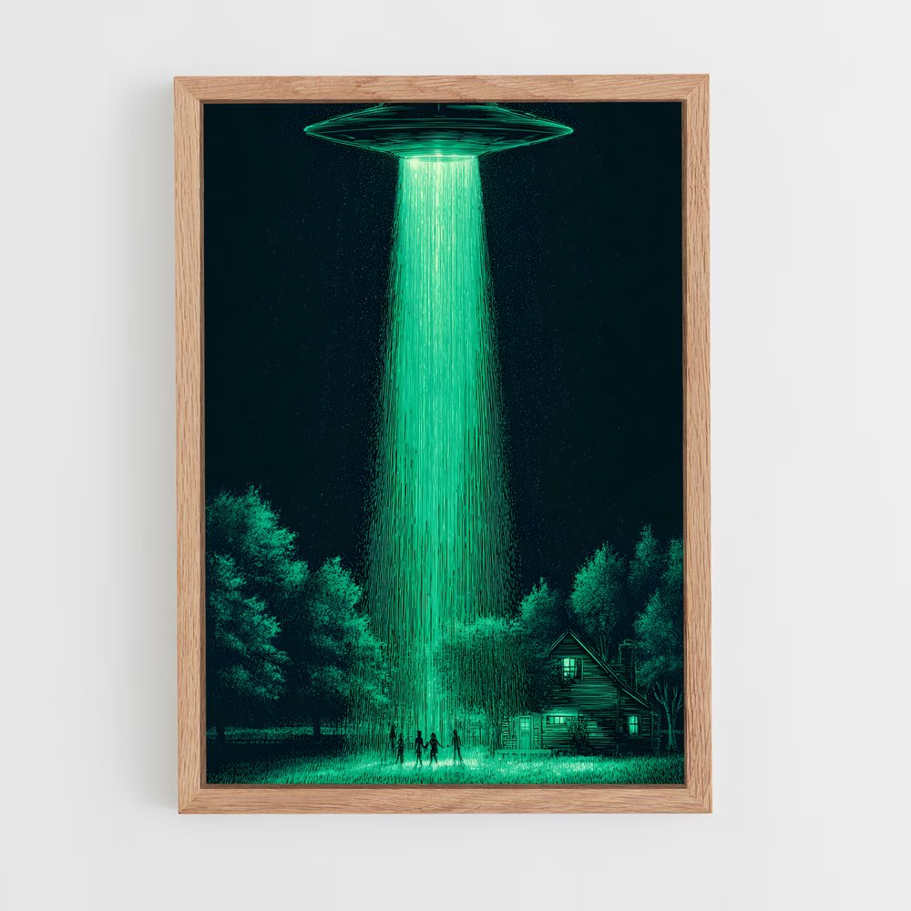 ap-alien invasion-2 cadre Bois clair