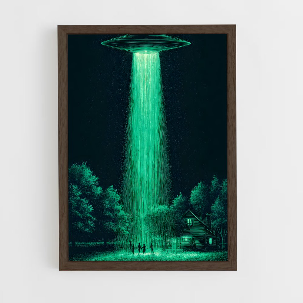 ap-alien invasion-2 cadre Bois foncé