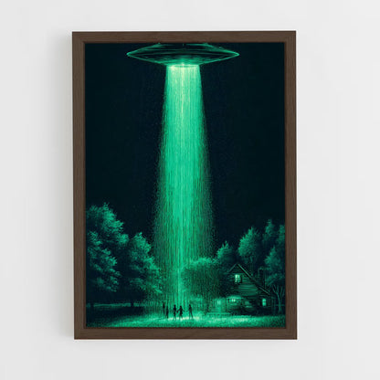 ap-alien invasion-2 cadre Bois foncé