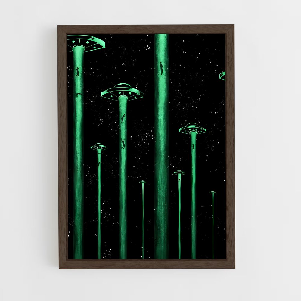 ap-alien invasion-7 cadre Bois foncé