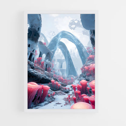 ap-alien landscape-3 cadre Blanc