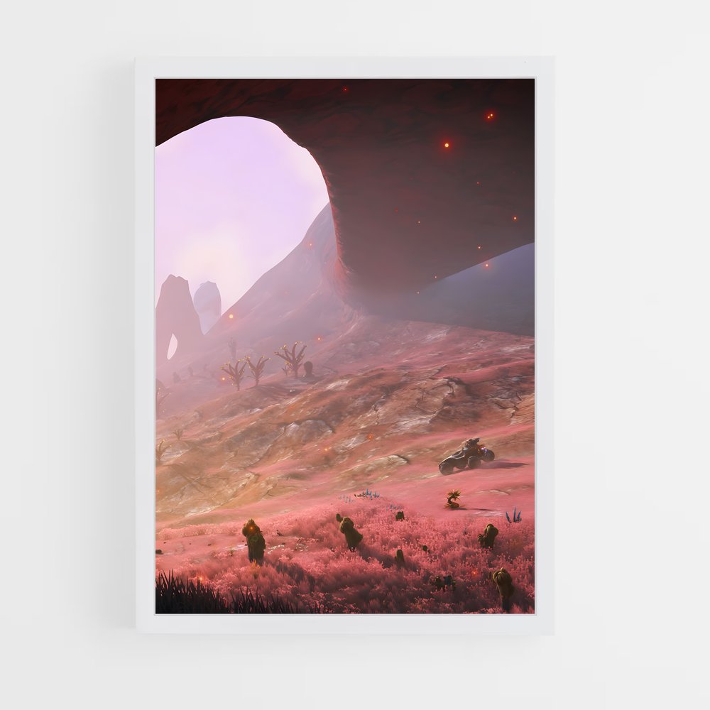 ap-alien landscape-5 cadre Blanc