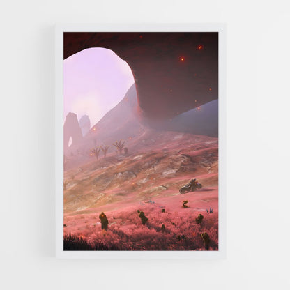 ap-alien landscape-5 cadre Blanc