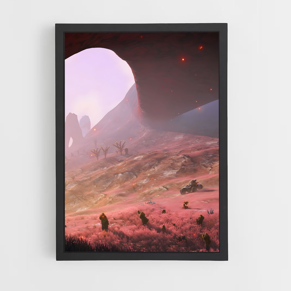 ap-alien landscape-5 cadre Noir