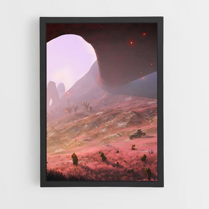 ap-alien landscape-5 cadre Noir