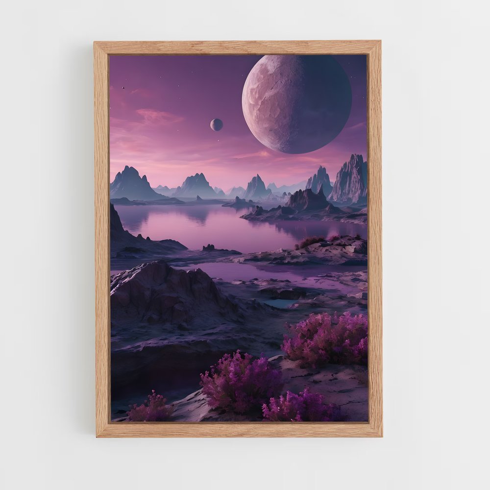 ap-alien planet-3 cadre Bois clair