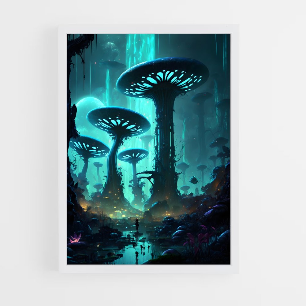 ap-alien planet-4 cadre Blanc