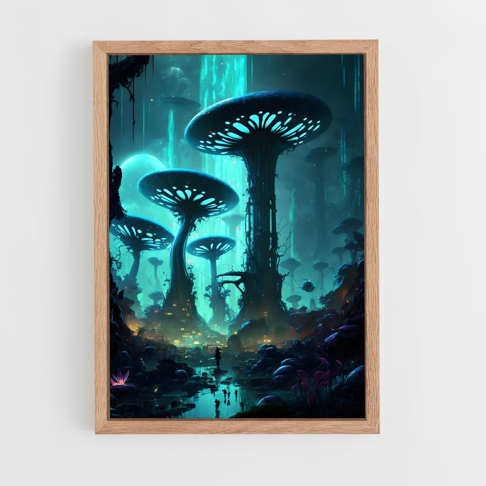 ap-alien planet-4 cadre Bois clair
