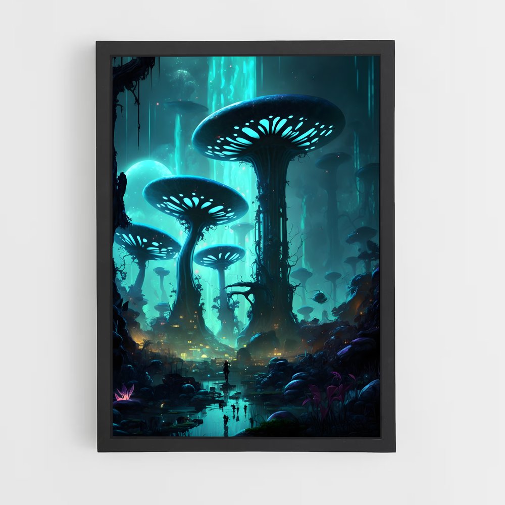 ap-alien planet-4 cadre Noir