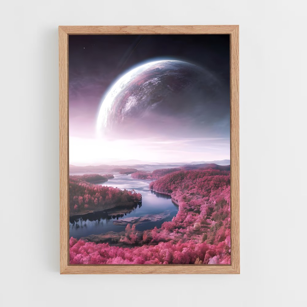 ap-alien planet-5 cadre Bois clair