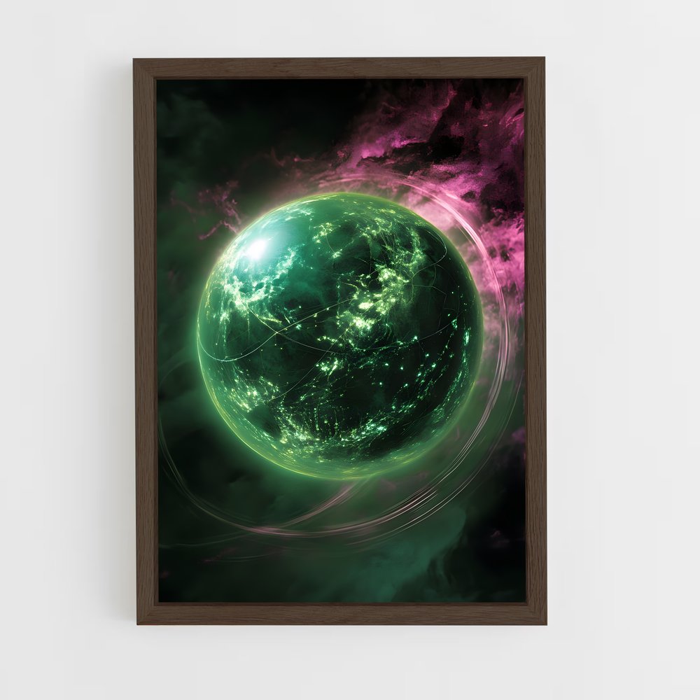 ap-alien planet-6 cadre Bois foncé