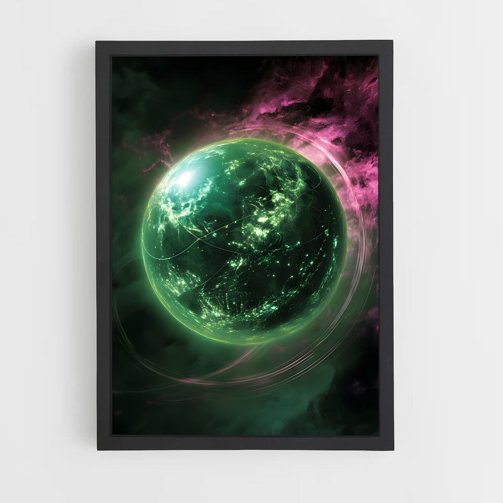 ap-alien planet-6 cadre Noir
