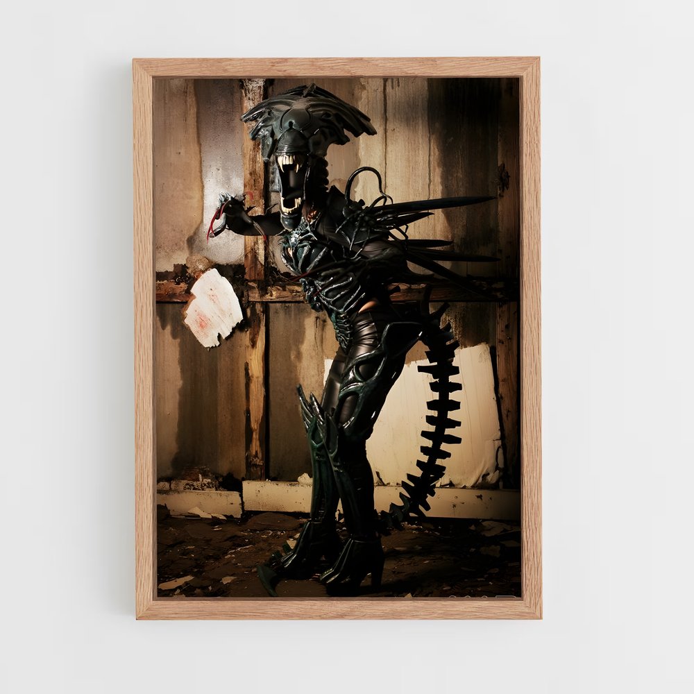 ap-alien queen-1 cadre Bois clair