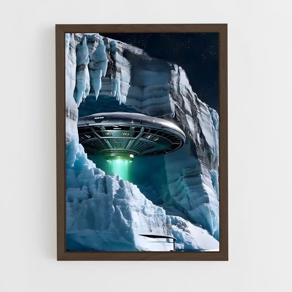 ap-alien spaceship-2 cadre Bois foncé