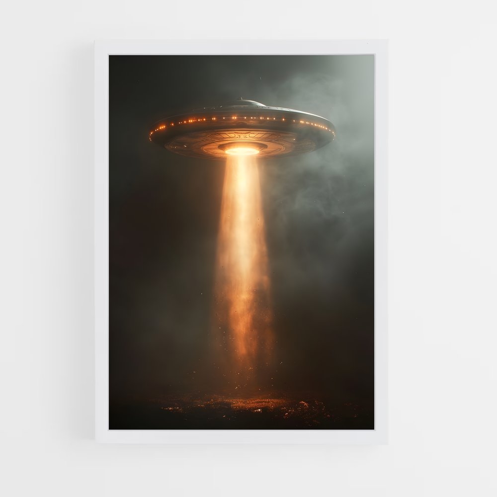 ap-alien spaceship-3 cadre Blanc