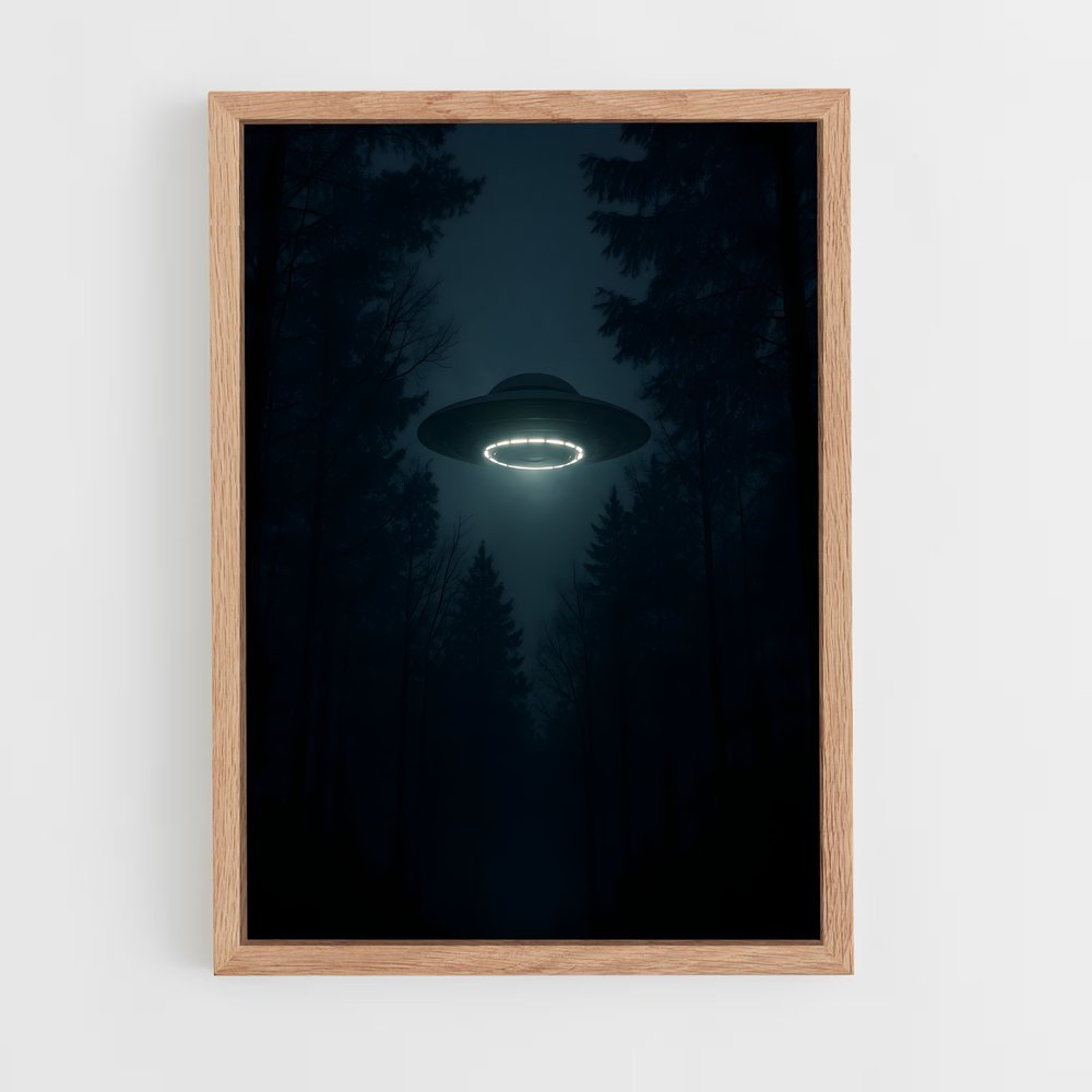 ap-alien spaceship-4 cadre Bois clair