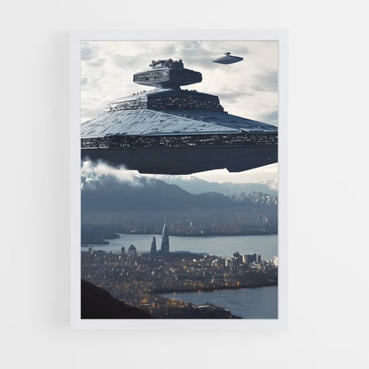 ap-alien spaceship-5 cadre Blanc