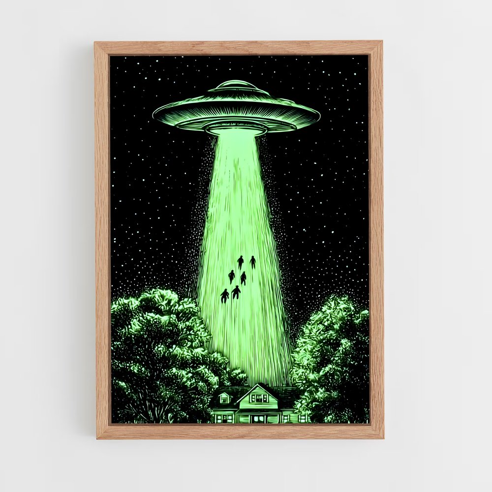 ap-alien spaceship-7 cadre Bois clair