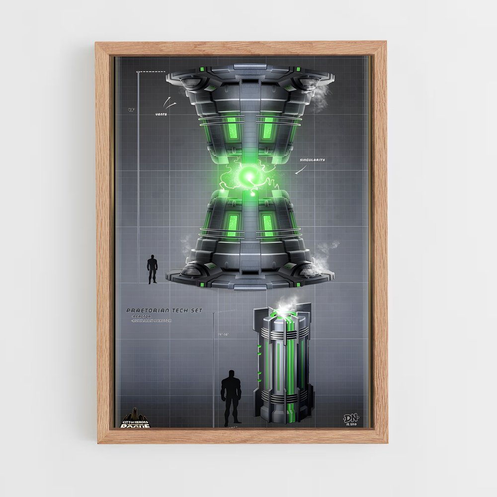 ap-alien technology-1 cadre Bois clair