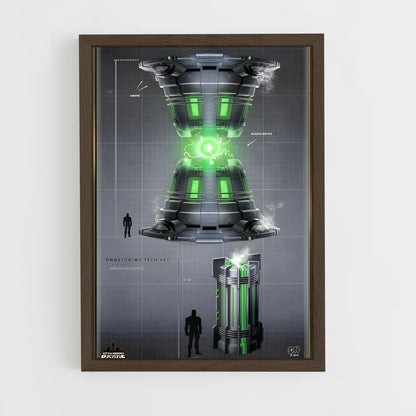 ap-alien technology-1 cadre Bois foncé