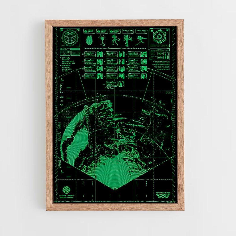 ap-alien technology-4 cadre Bois clair