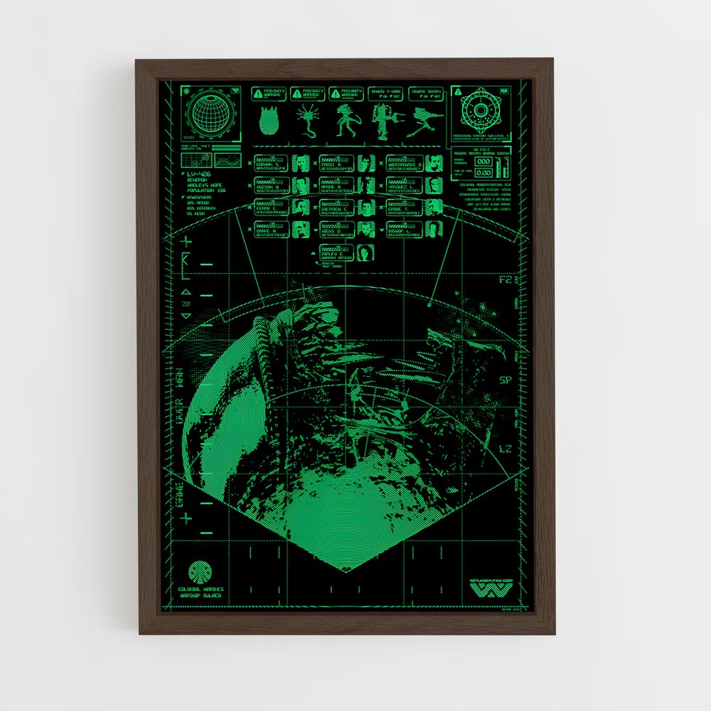 ap-alien technology-4 cadre Bois foncé