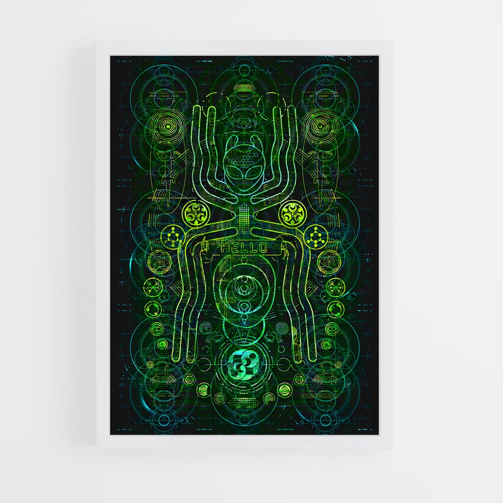 ap-alien technology-8 cadre Blanc
