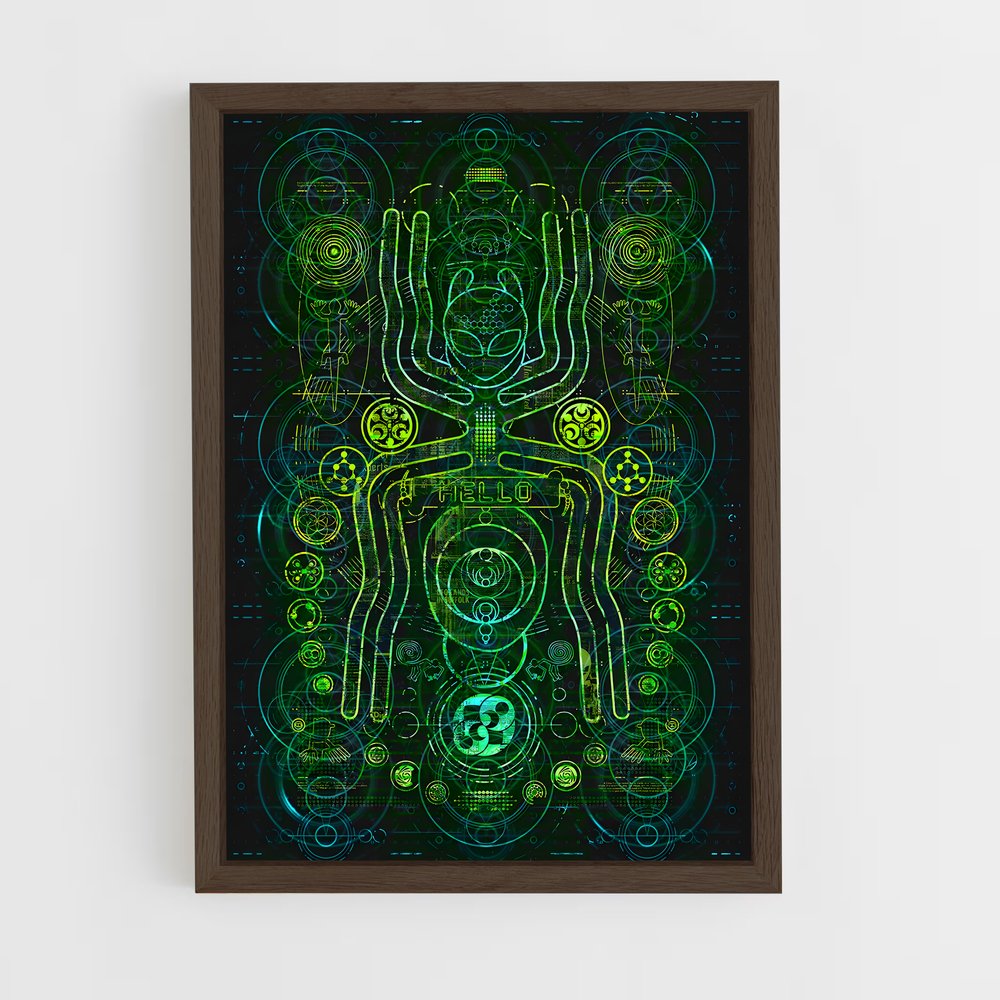 ap-alien technology-8 cadre Bois foncé