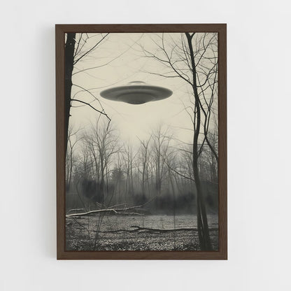 ap-aliens and ufo-10 cadre Bois foncé