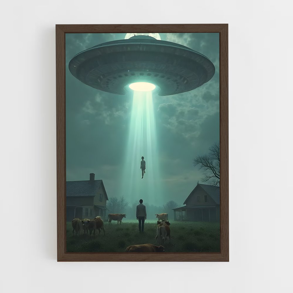 ap-aliens and ufo-13 cadre Bois foncé