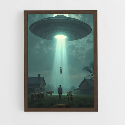ap-aliens and ufo-13 cadre Bois foncé