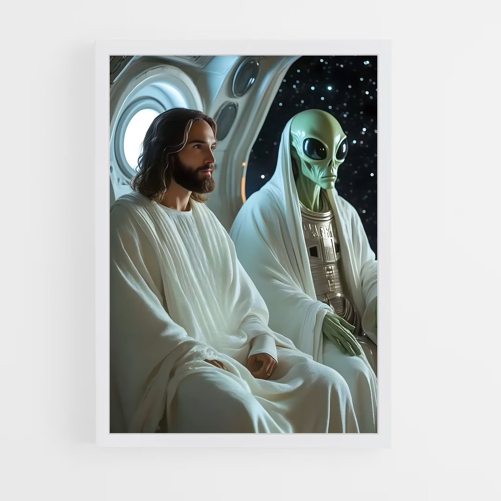 ap-aliens and ufo-3 cadre Blanc