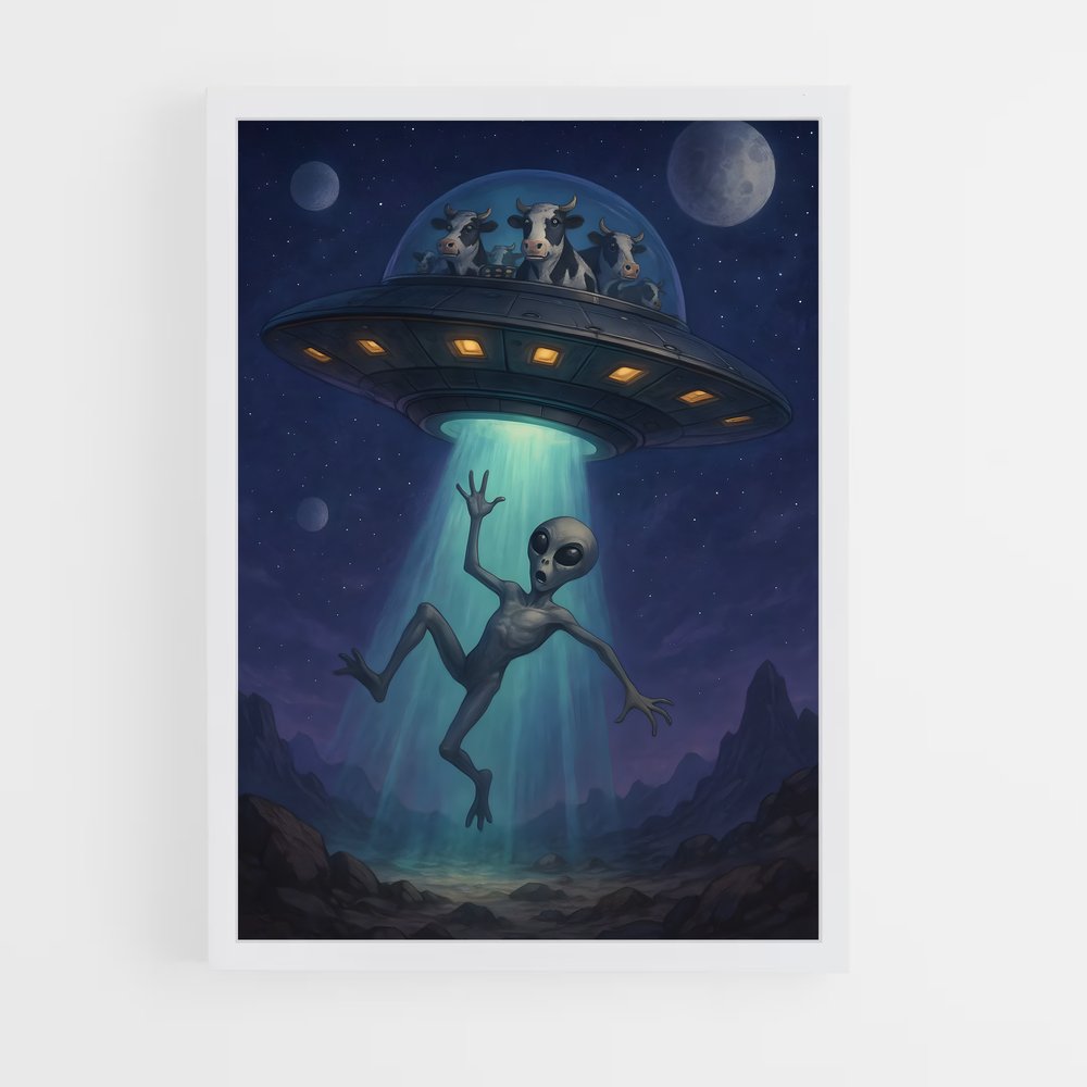 ap-aliens and ufo-5 cadre Blanc