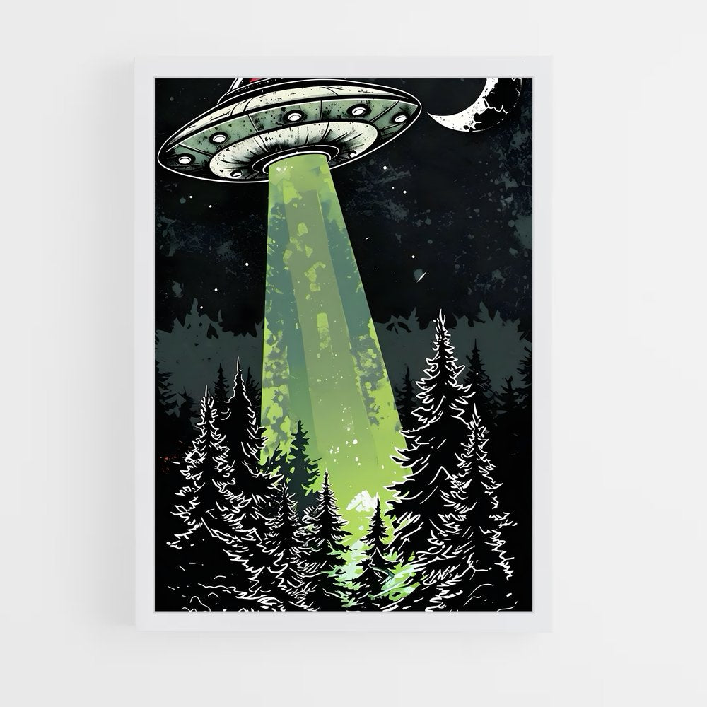 ap-aliens and ufo-7 cadre Blanc