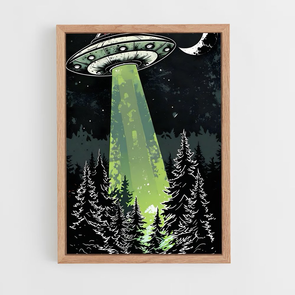 ap-aliens and ufo-7 cadre Bois clair