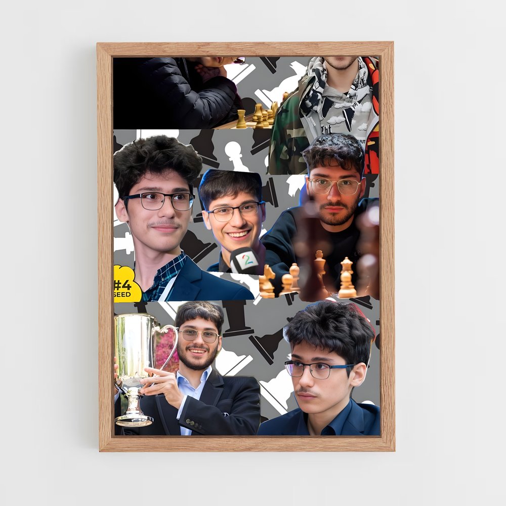 ap-alireza firouzja-1 cadre Bois clair