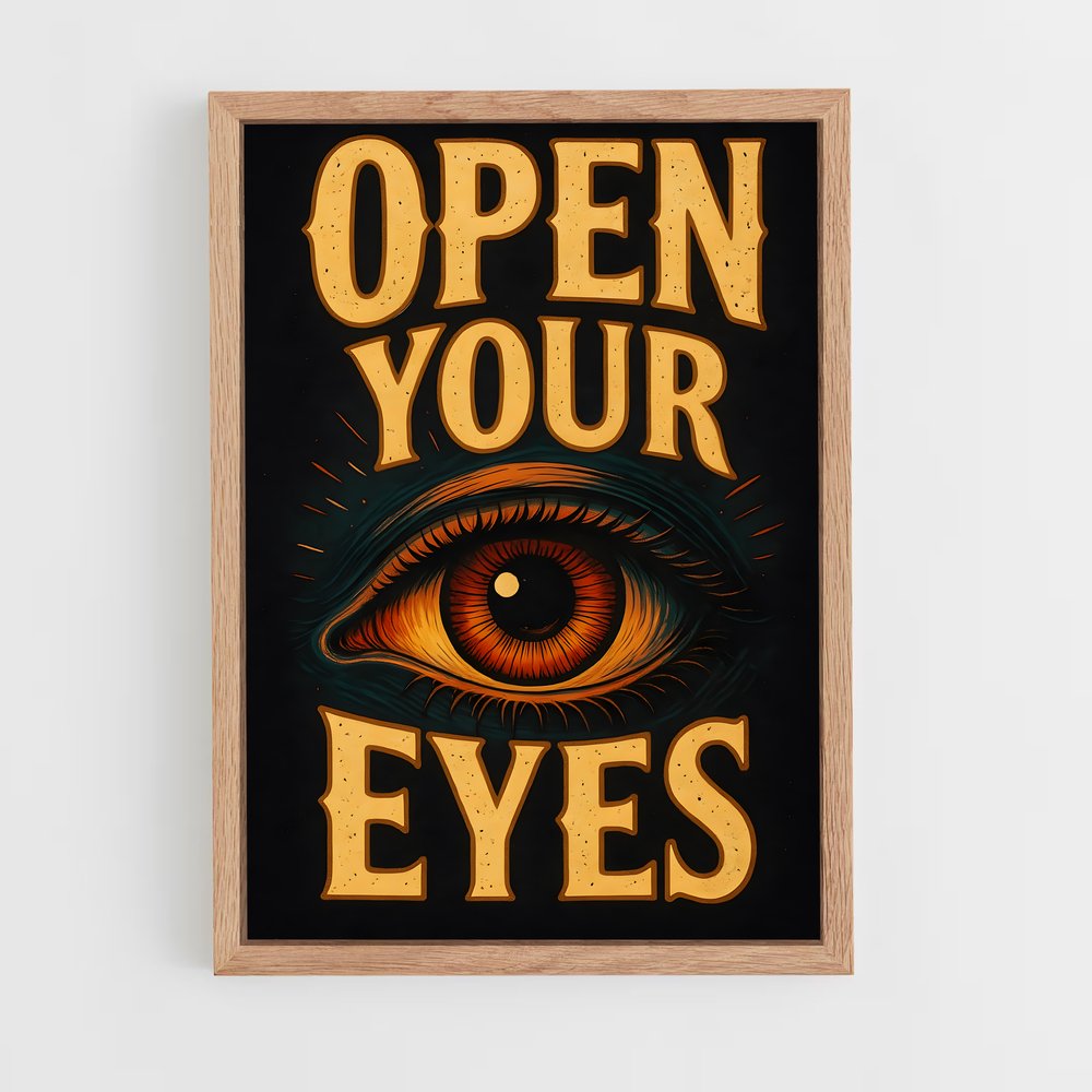 ap-all seeing eye-5 cadre Bois clair